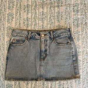 PacSun Light Blue Denim Mini Skirt